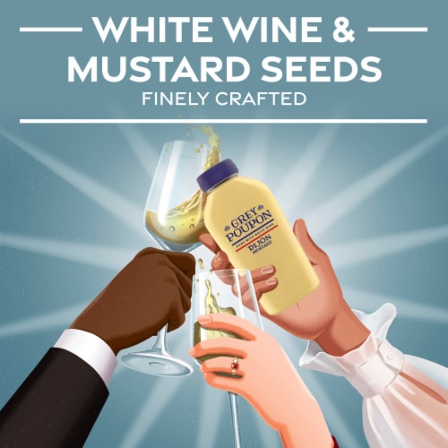 Grey Poupon Dijon Mustard Perspective: left
