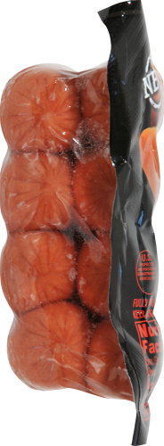 Ball Park Bun Size Angus Beef Franks Perspective: left