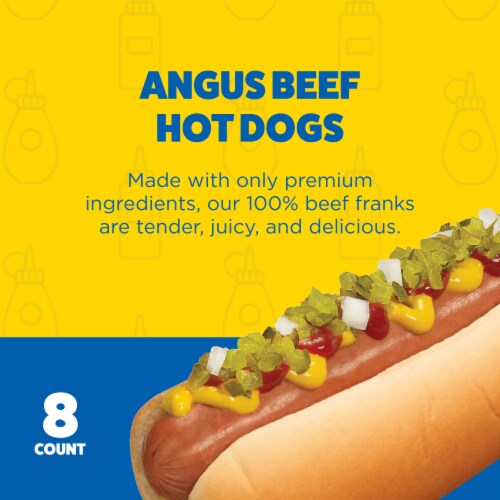 Ball Park™ Uncured Angus Beef Hot Dogs Perspective: left