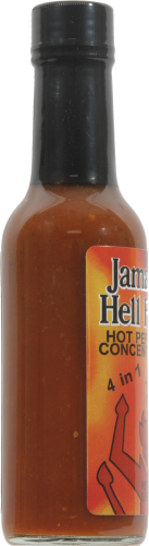 Jamaica Hell Fire Hot Pepper Concentrate Perspective: left