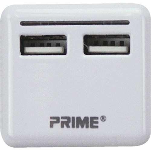 Prime® Foldable Plug USB Charger Perspective: left