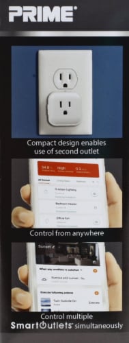 Prime® WiFi™ Smart Outlets™ Adapter Perspective: left