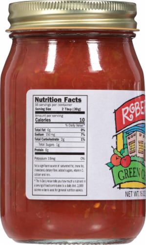 Roberto's® Mild Green Chile Salsa Perspective: left