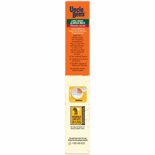 Uncle Ben's Flavored Grains Original Recipe Long Grain & Wild Rice Perspective: left