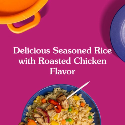 Ben's Original Ready Rice Roasted Chicken Flavored Rice, Easy Dinner Side, 8.8 oz Pouch Perspective: left