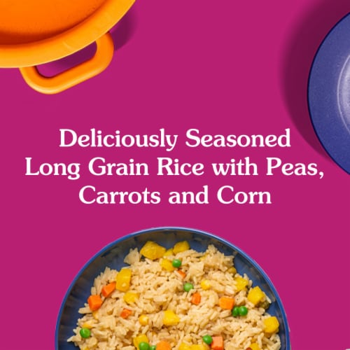 Ben's Original Ready Rice Garden Vegetable Flavored Rice, Easy Dinner Side, 8.8 oz Pouch Perspective: left