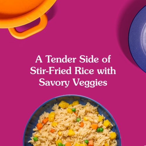 Ben's Original Ready Rice Fried Flavored Rice, Easy Dinner Side, 8.5 oz Pouch Perspective: left