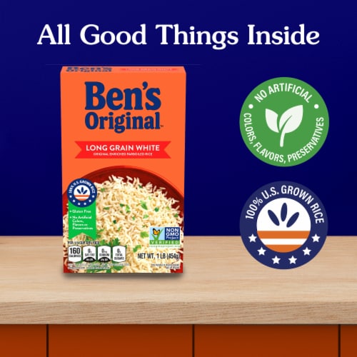 Ben's Original™ Converted Brand Enriched Long Grain White Rice Parboiled Rice Perspective: left