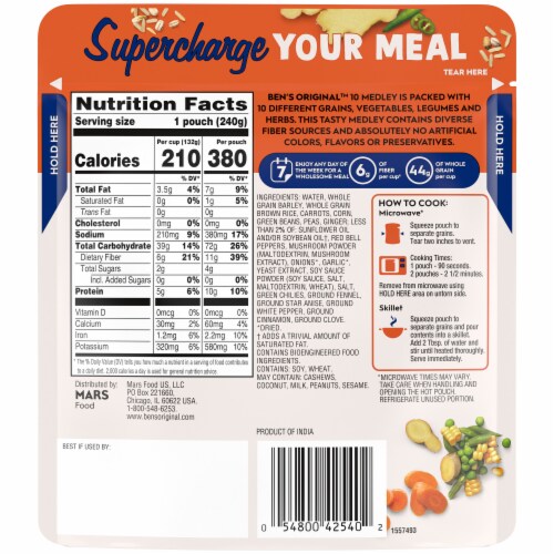 Ben's Original™ 10 MEDLEY Chinese Style Five Spice Side Dish Perspective: left