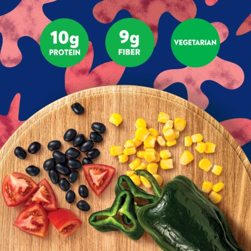 Ben's Original Street Food Bean & Rice Burrito Bowl Prepared Entrée Microwave In 90 Seconds Perspective: left