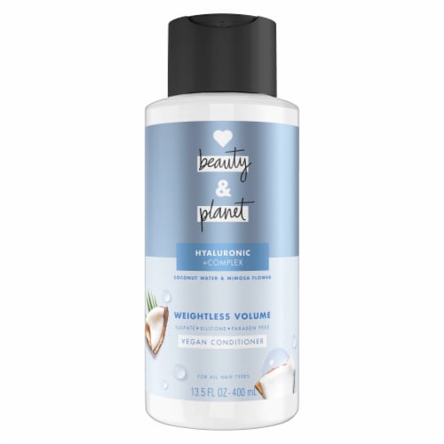 Love Beauty and Planet Coconut Water & Mimosa Flower Weightless Volume Conditioner Perspective: left