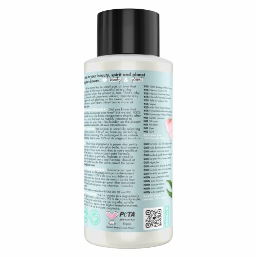 Love Beauty and Planet Sulfate-Free Positively Shiny Indian Lilac & Clove Leaf Shampoo/Conditioner Perspective: left