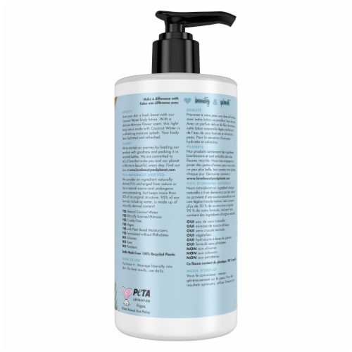 Love Beauty and Planet Coconut Water & Mimosa Flower Luscious Hydration Body Lotion Perspective: left