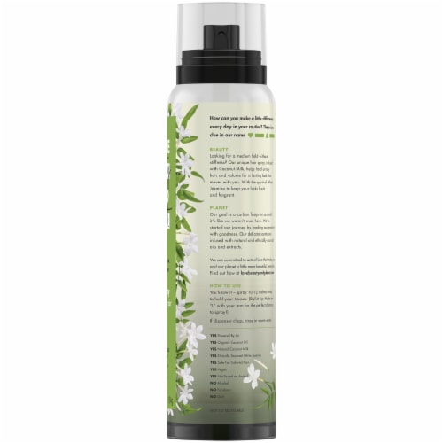 Love Beauty & Planet Coconut Milk & White Jasmine Hair Spray Perspective: left