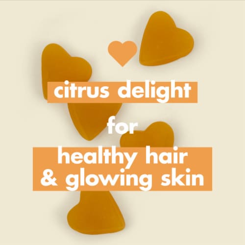 Love Beauty & Planet Multi-Benefit Citrus Crush Vegan Gummy Vitamins Perspective: left