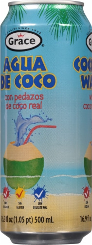 Grace® Coconut Bottled Water Perspective: left