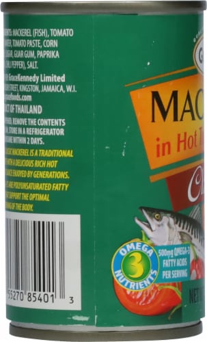 Grace® Classic Hot & Spicy Mackerel in Hot Tomato Sauce Perspective: left