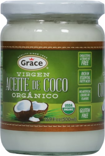 Grace® Organic Virgin Coconut Oil Perspective: left