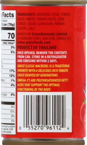Grace® Classic Mackerel with Tomato Sauce Perspective: left