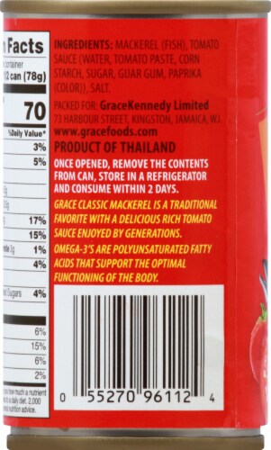 Grace® Classic Mackerel with Tomato Sauce Perspective: left