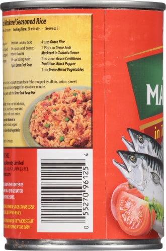Grace® Jack Mackerel In Tomato Sauce Perspective: left