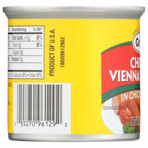 Grace Chicken Vienna Sausages in Chicken Broth Perspective: left