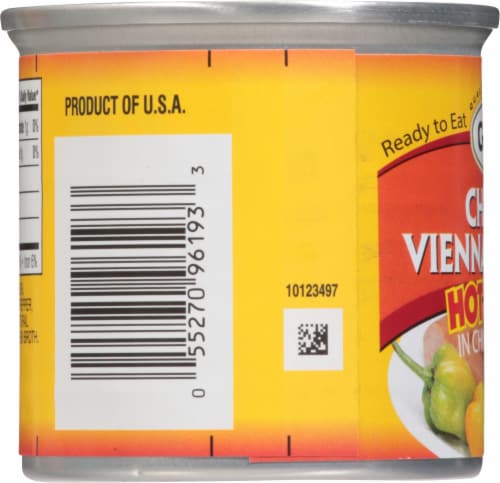 Grace® Hot & Spicy Vienna Sausage Perspective: left
