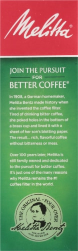 Melitta® #2 Super Premium Paper Cone Coffee Filters - Natural Brown Perspective: left