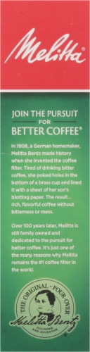 Melitta® #4 Cone White Paper Coffee Filters Perspective: left