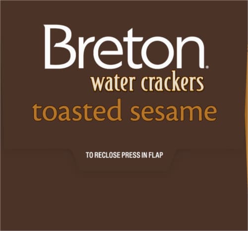 Dare Breton® Toasted Sesame Water Crackers Perspective: left