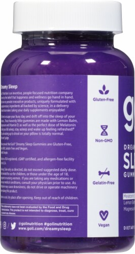 Goli® Nutrition Dreamy Sleep Melatonin Gummies 5mg Perspective: left