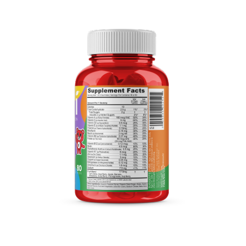 Goli Nutrition Kids Multivitamin Gummies Perspective: left