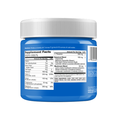 Goli® Cool Blue Calming Powder Dietary Supplement Perspective: left