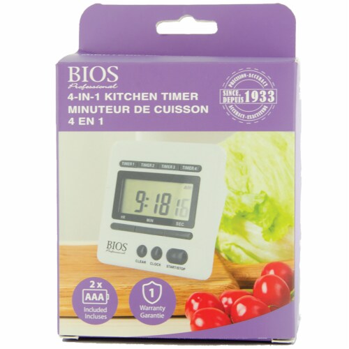 4-In-1 Digital Kitchen Timer Perspective: left