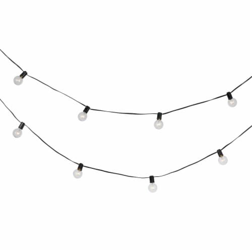 Globe Electric 25ft Plug-In Outdoor String Lights Perspective: left