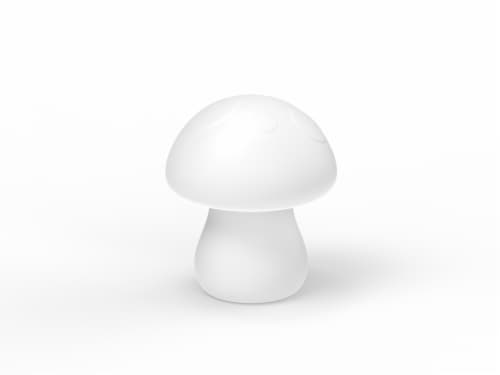 Mushroom Color Changing LED Rechargeable Silicone Night Light Perspective: left