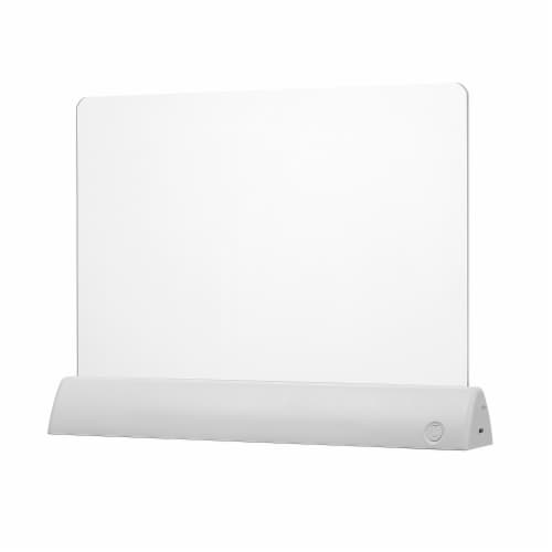 LED Medium Glow Board Rechargeable, color changing, 20 stencils, 6 markers Perspective: left