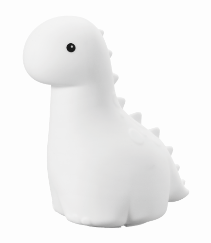 Billie Brontosaurus Color Changing LED Rechargeable Silicone Night Light Perspective: left