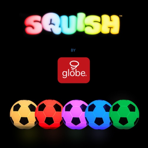 Soccer Changing LED Rechargeable Silicone Night Light Perspective: left