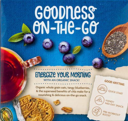 Nature's Path Organic® Sunrise Blueberry & Chia Breakfast Biscuits Perspective: left