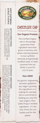 Nature's Path Organic® Chocolate Chip Instant Oatmeal Perspective: left