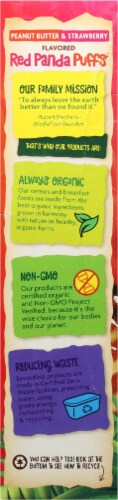 Nature's Path EnviroKidz Organic Red Panda Puffs Peanut Butter & Strawberry Cereal Perspective: left
