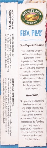 Nature's Path Organic® Flax Plus® Instant Oatmeal Packets Perspective: left