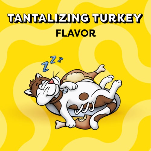 Temptations Classic Crunchy and Soft Cat Treats Tantalizing Turkey Flavor Perspective: left