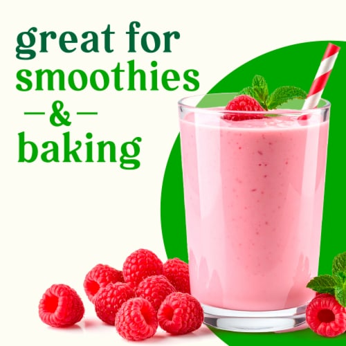 Fresh Organic Red Raspberries - 6 OZ Clamshell Perspective: left