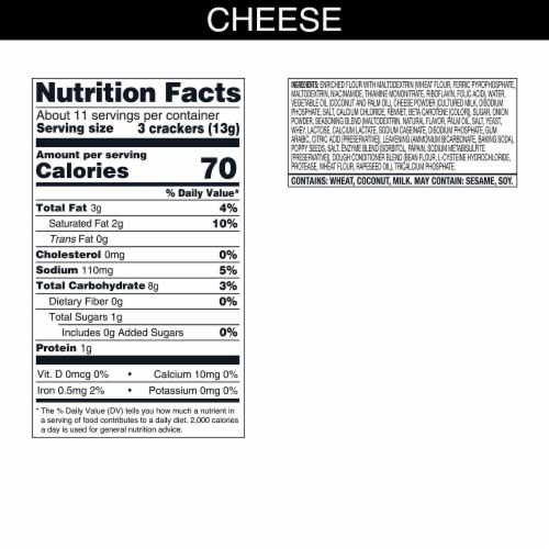 Carr's Cheese Melts Crackers Perspective: left