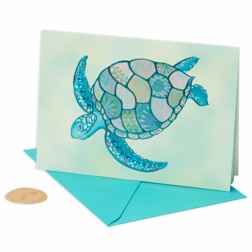 Papyrus (S27) Turtle Blank Card Perspective: left
