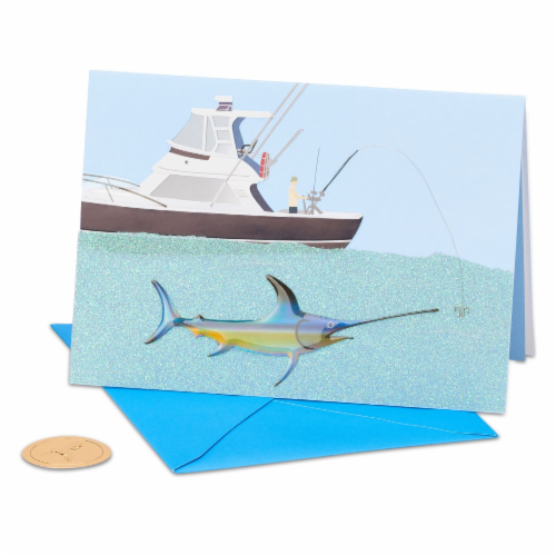 Papyrus (S2) Fishing Father's Day Card Perspective: left
