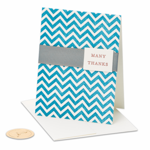 Papyrus (S31) Letterpress Thank You Card Perspective: left