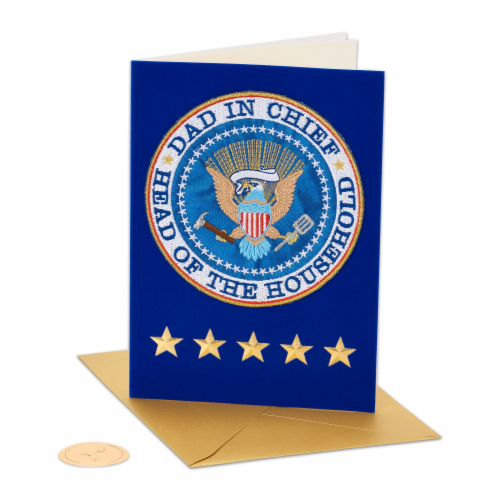 Papyrus (S4) Dad In Chief Father's Day Card Perspective: left